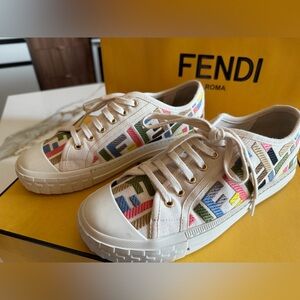Fendi Women's Colorful Canvas Sneakers